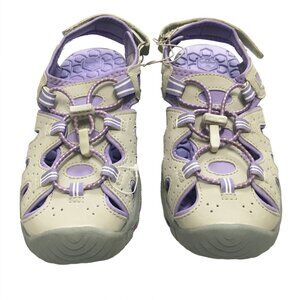 Khombu Kid's Gray & Purple Sandals Size 4